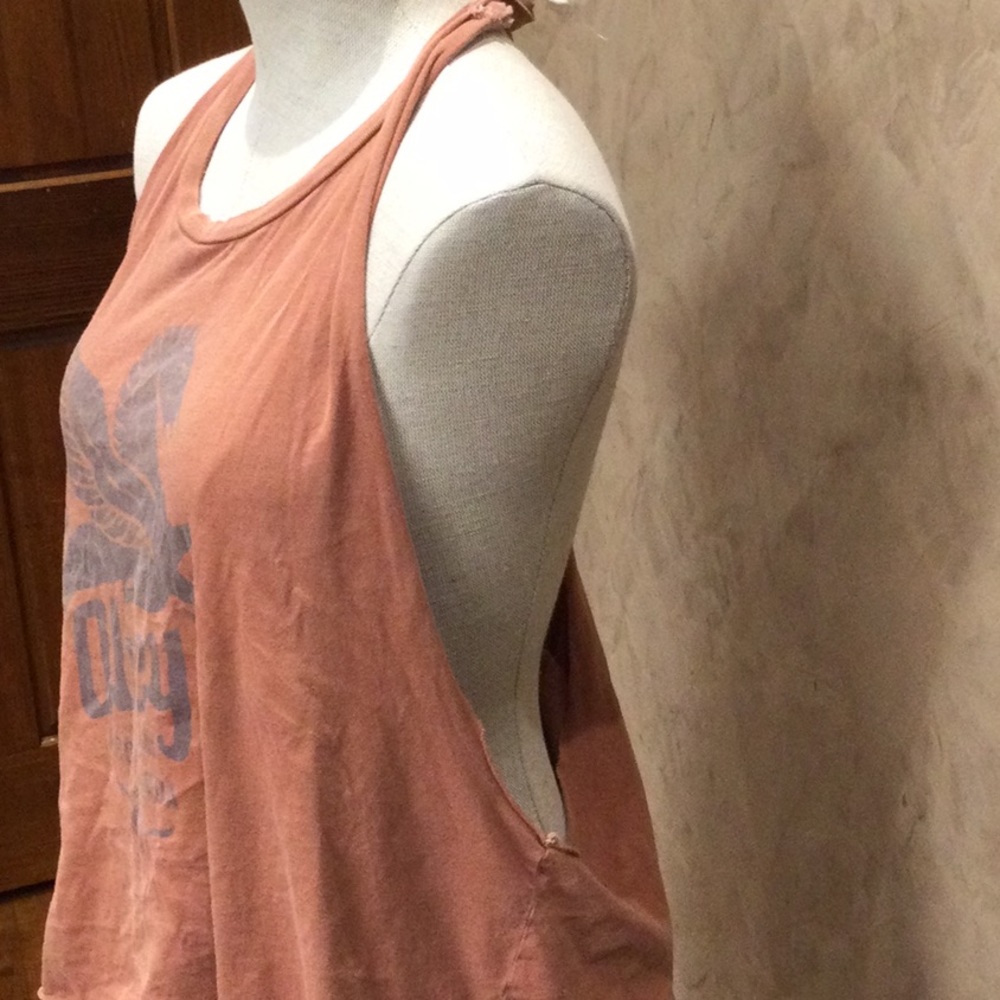 Unique Dusty Rust Colored Draping Tank - image 2